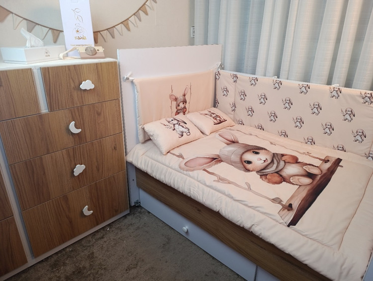 روتختی نوزادی طرح خرگوش روی تاب