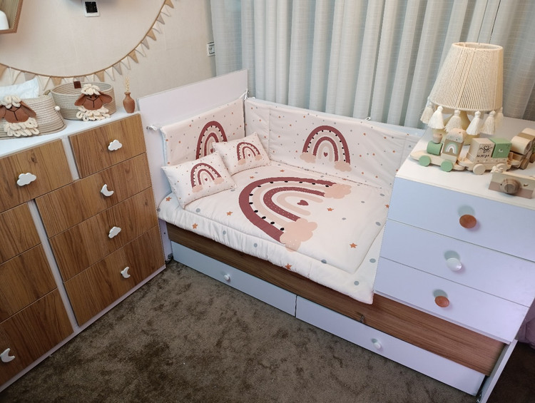 روتختی نوزادی طرح رنگین کمان